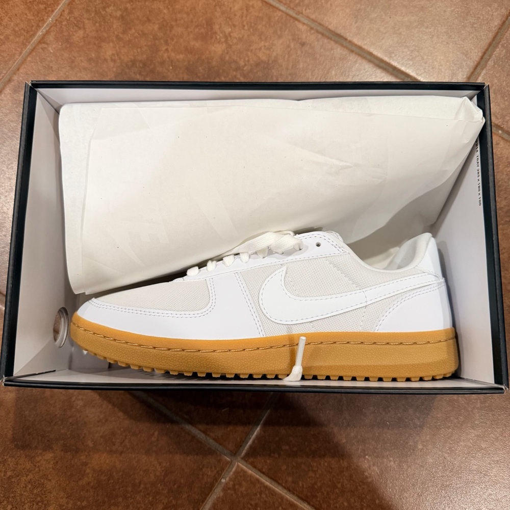 Nike White Sneakers with Gum Sole - Women's
